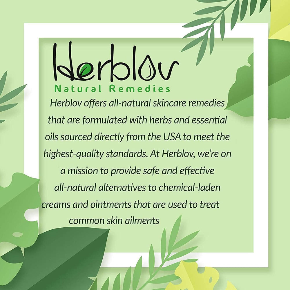 Herblov sulfur soap bar palm-oil-free formula for pure skincare.