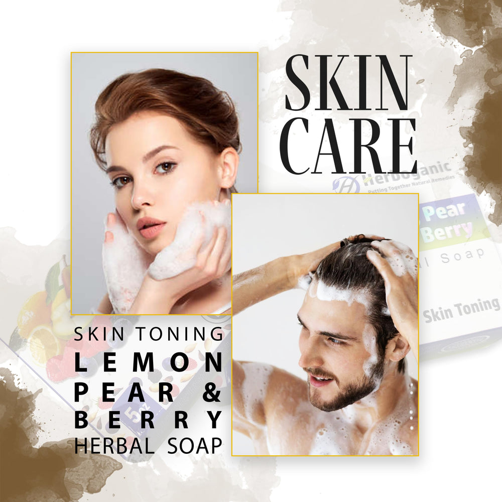 HERBOGANIC moisturizing soap demonstrates hydrated, soft skin after use