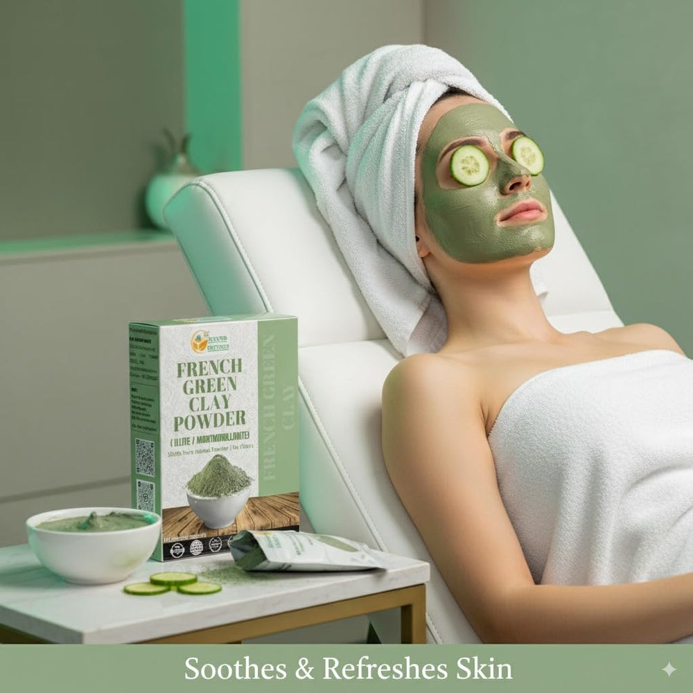 Herbs Botanica bath and body clay image, supports relaxing clay soaks and spa-like routines.