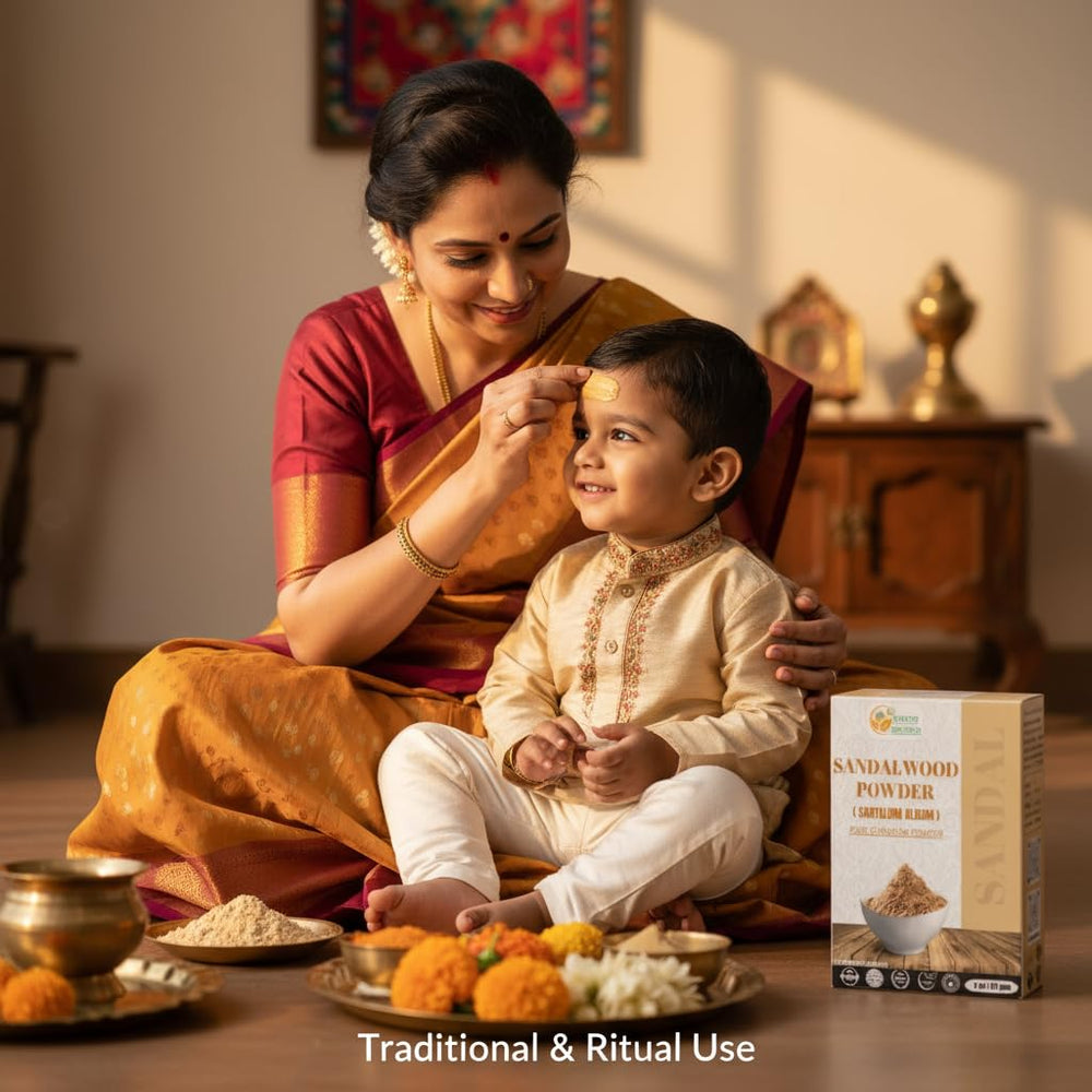 Herbs Botanica Chandan sandalwood powder radiance potential.