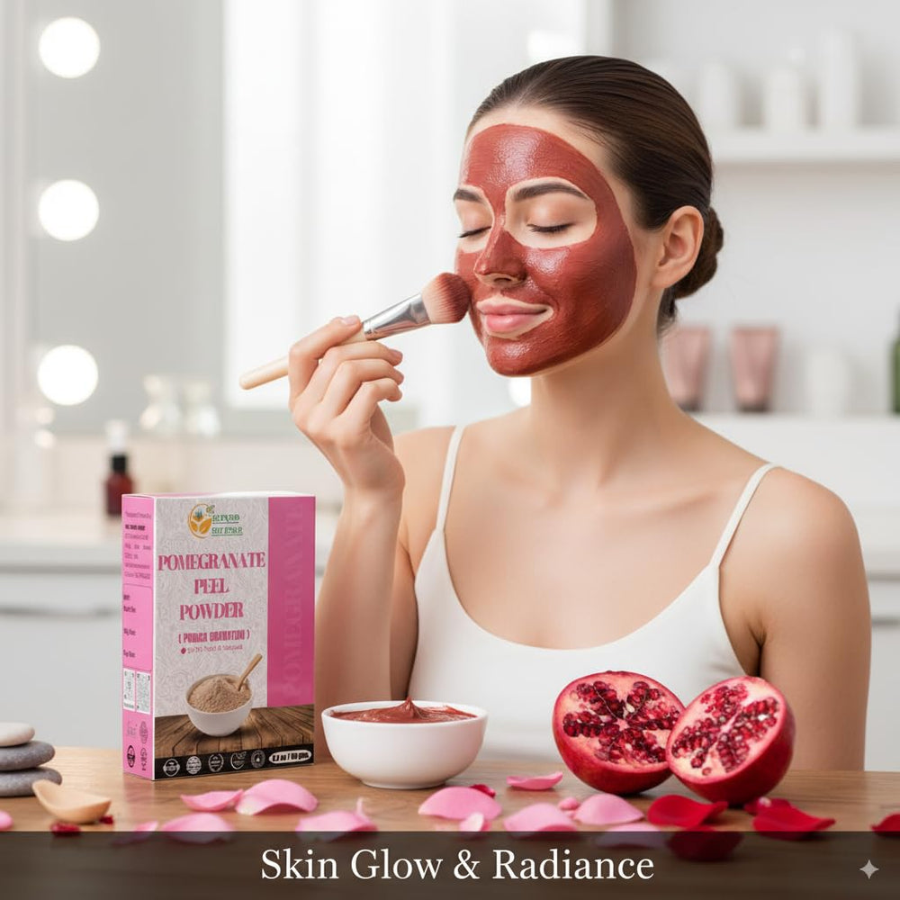 Herbs Botanica pomegranate peel powder in a teacup for herbal infusions