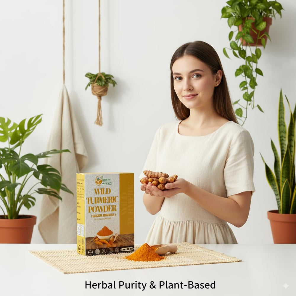 Natural ingredient for skin care: Herbs Botanica wild turmeric powder.