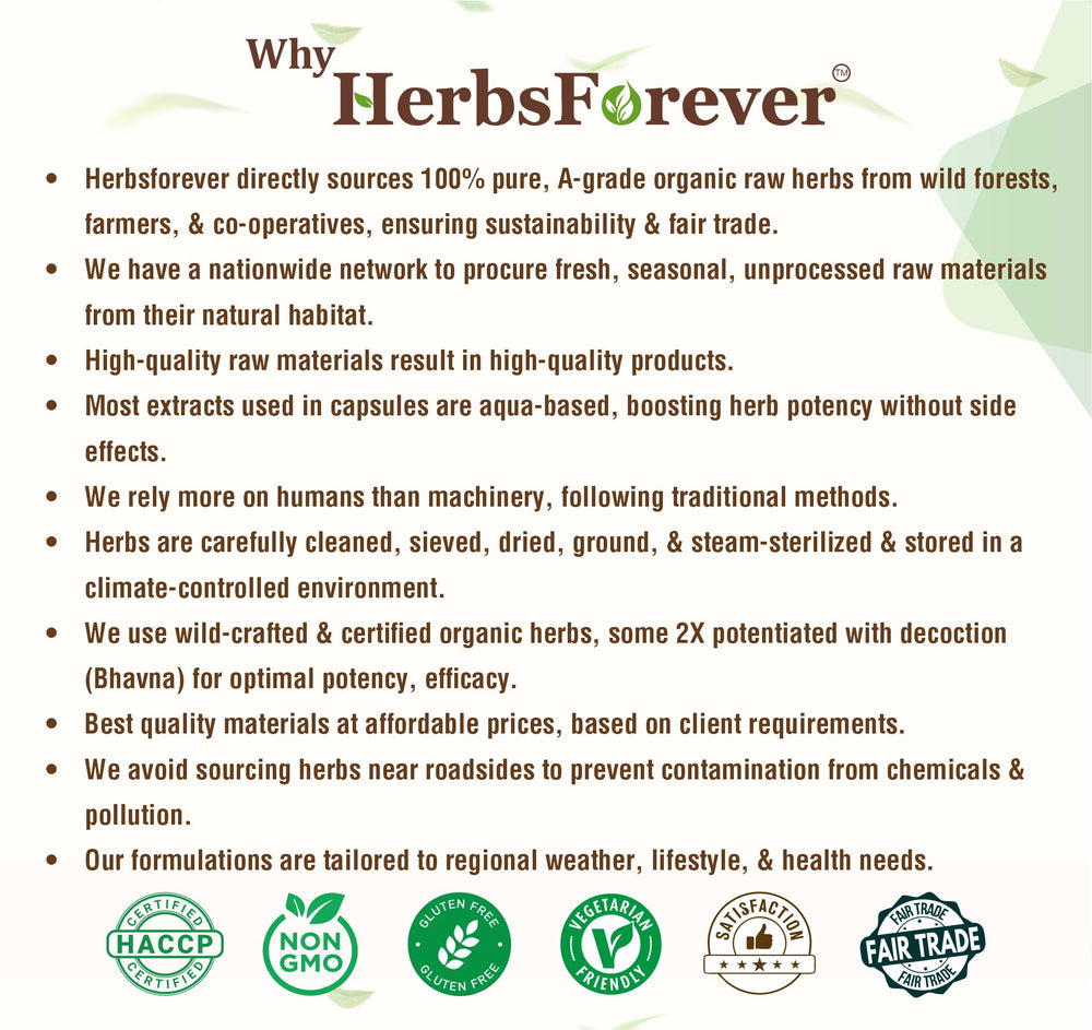 HerbsForever Bhringaraj 8oz packaging for easy home use and storage.