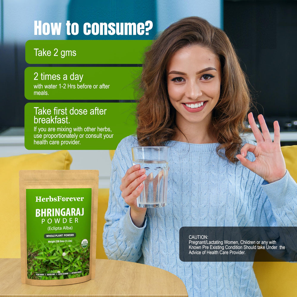 HerbsForever Bhringaraj non-GMO powder aligns with clean Ayurveda routines.