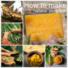 Herbvian back acne cleansing soap bar supports a fresh-feeling rinse.
