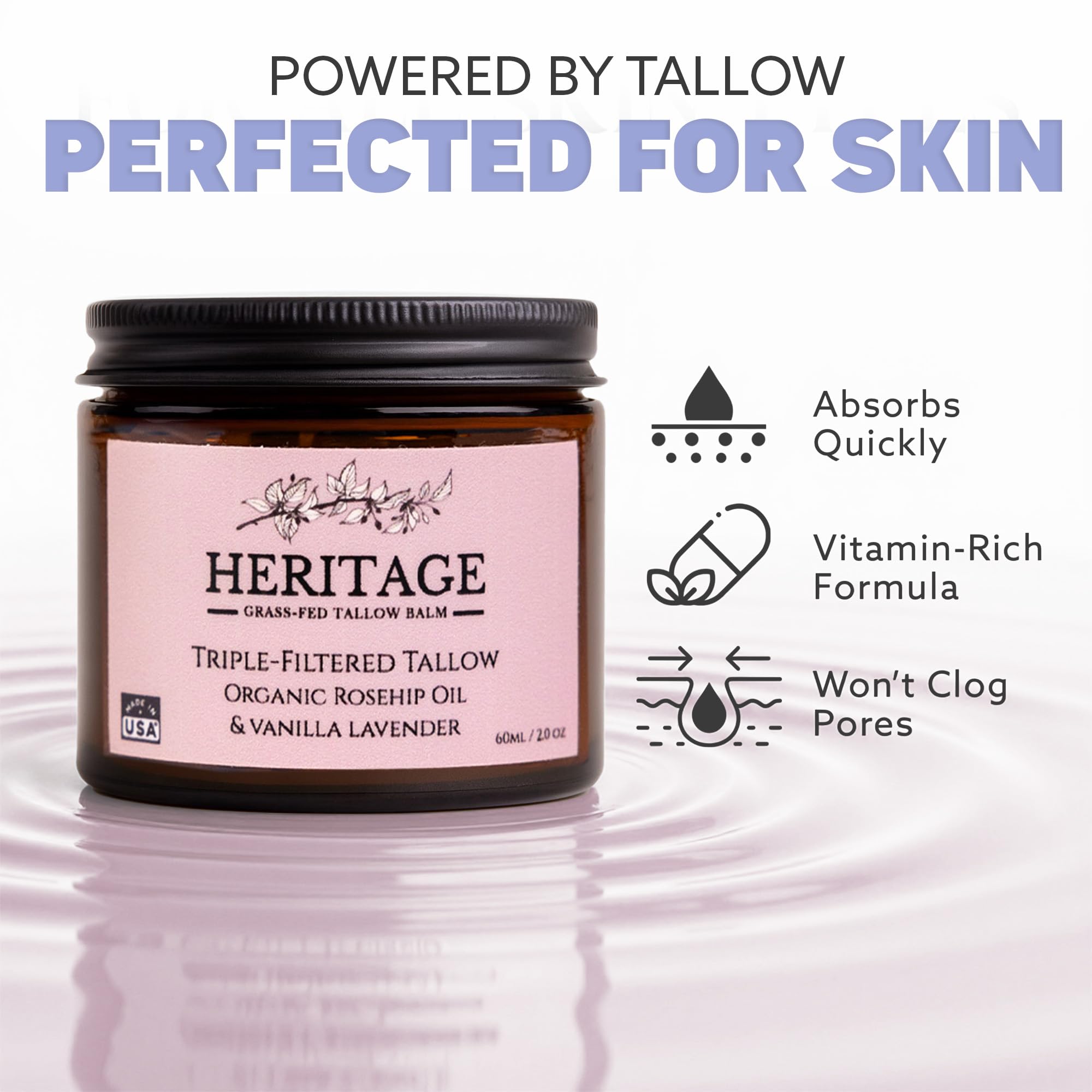 Heritage Refinery grass-fed-cattle-pasture: ethically sourced tallow for skincare.
