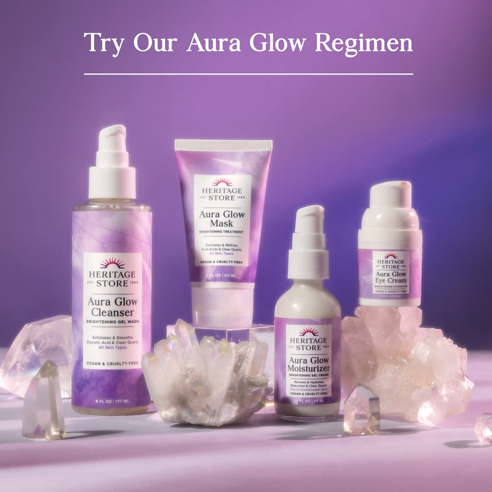 HERITAGE STORE Aura Glow applies smoothly for quick, lightweight layering.