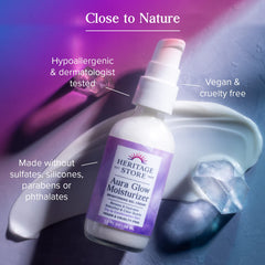 HERITAGE STORE Aura Glow Nasturtium Extract adds natural glow.