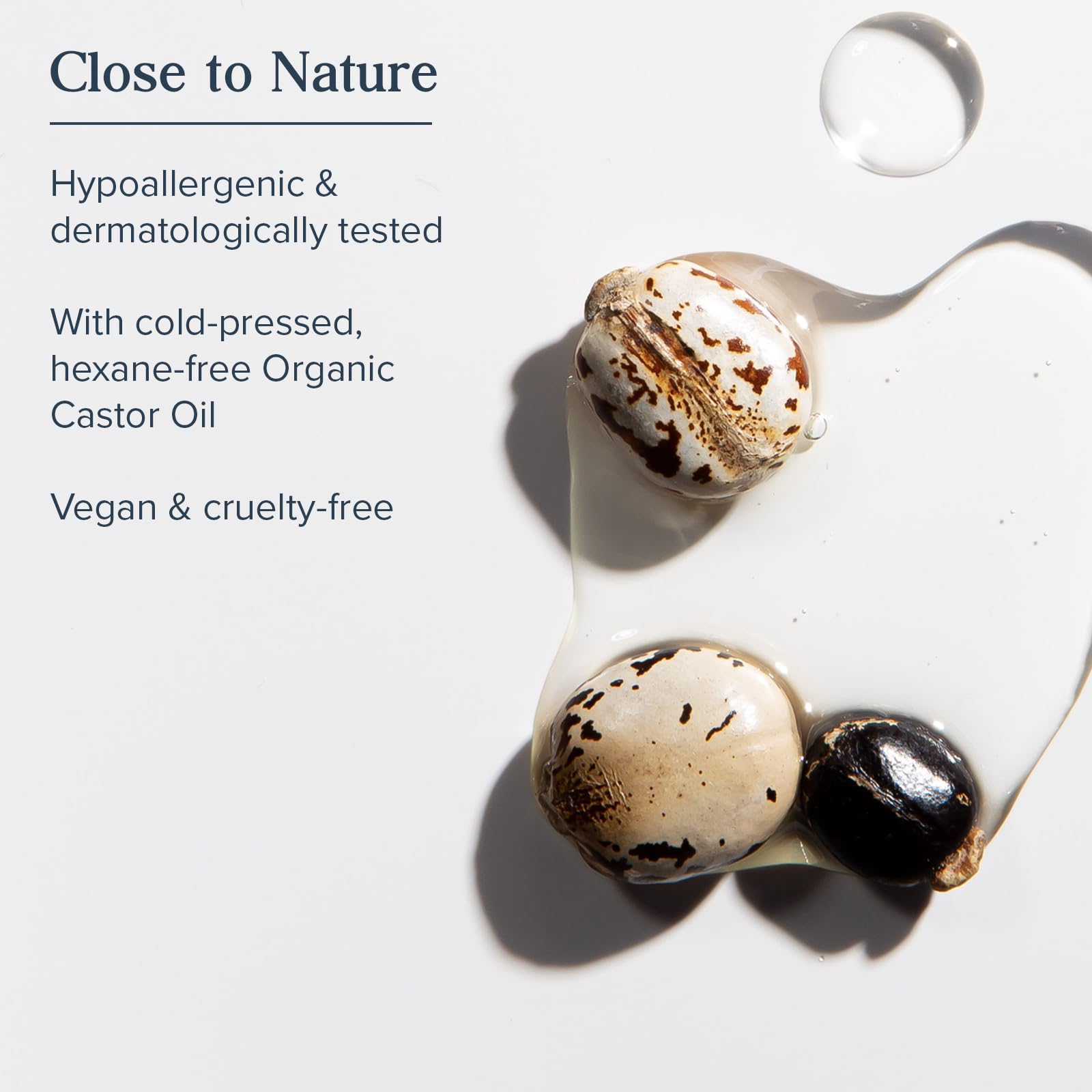 Organic Castor Oil blend from Heritage Store promoting nourishment for hair follicles