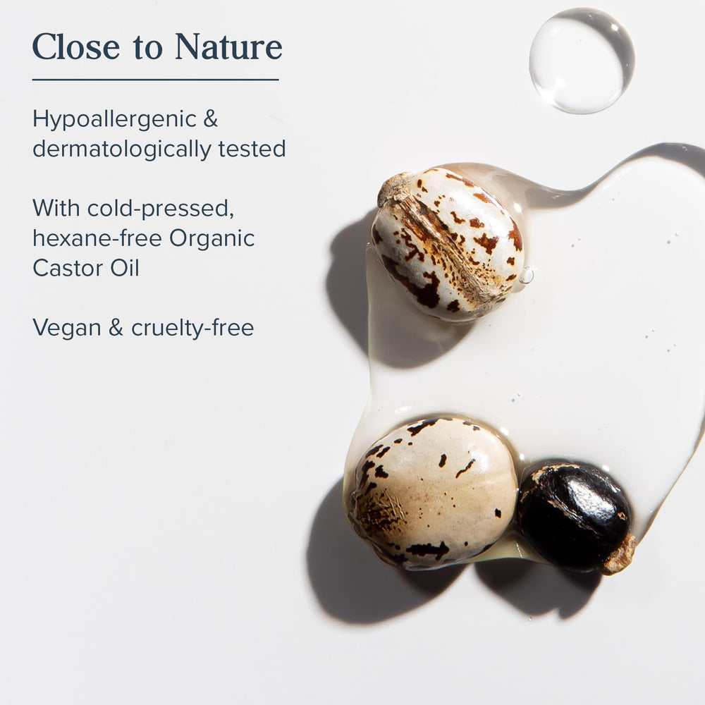 Organic Castor Oil blend from Heritage Store promoting nourishment for hair follicles
