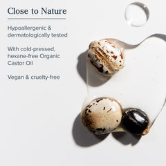 Organic Castor Oil blend from Heritage Store promoting nourishment for hair follicles