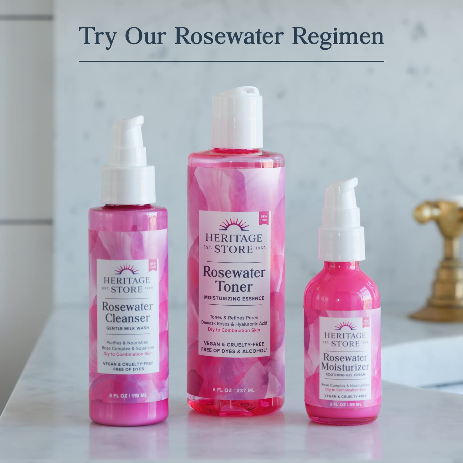 HERITAGE STORE Rosewater Moisturizer ideal for morning routine with lightweight, refreshing feel.