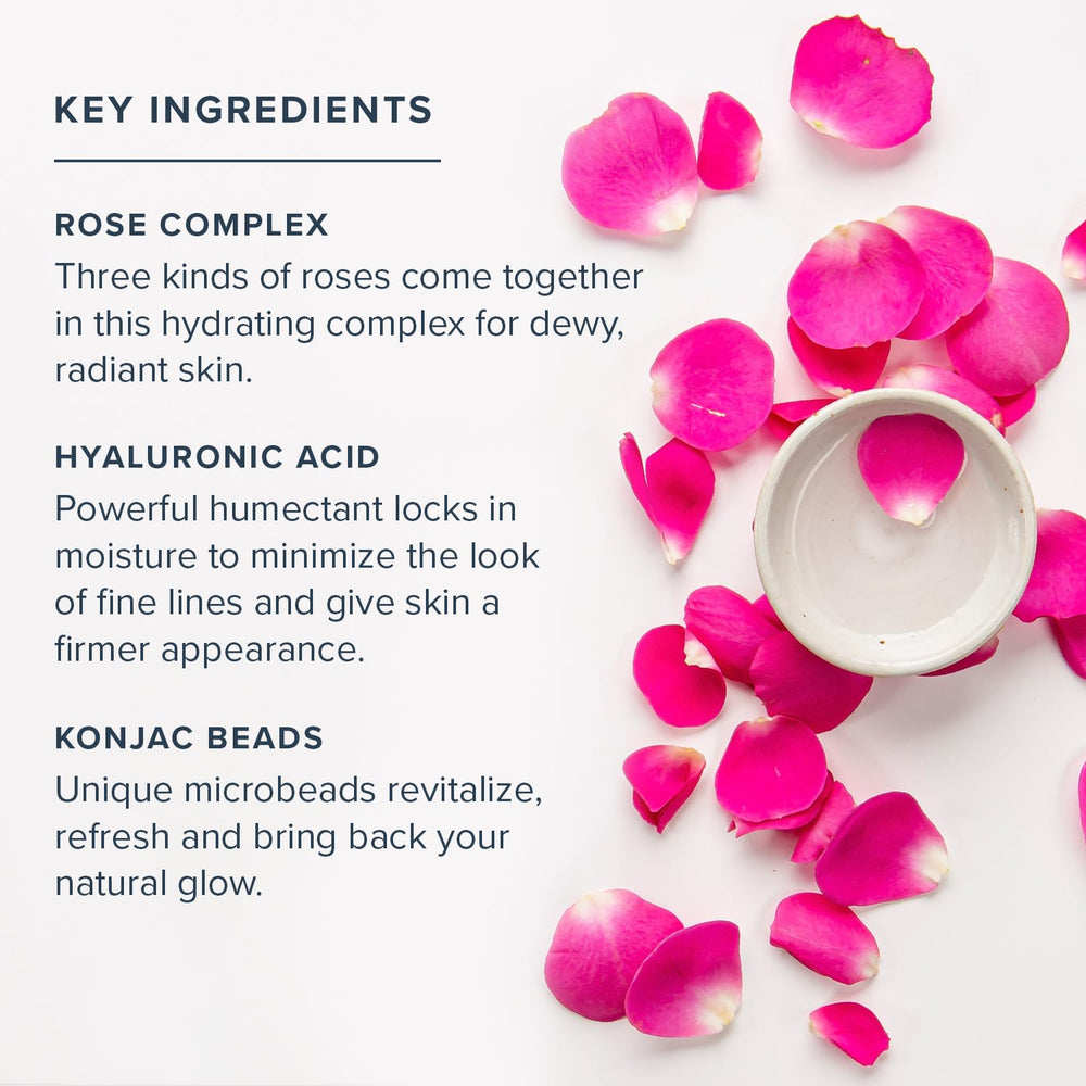 Close-up of HERITAGE STORE Rosewater Jelly Mask with hyaluronic acid and rose complex