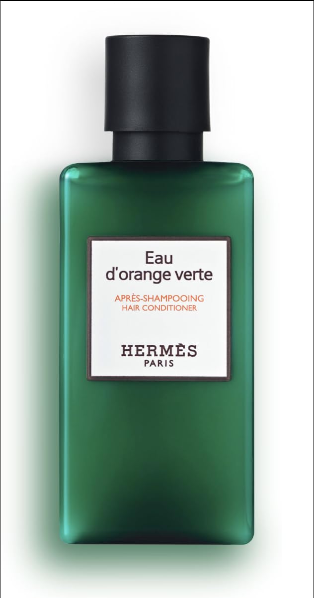 Hermès Eau d'Orange Verte amenity set packaging highlights luxury hotel-inspired skincare