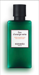 Hermès Eau d'Orange Verte amenity set packaging highlights luxury hotel-inspired skincare