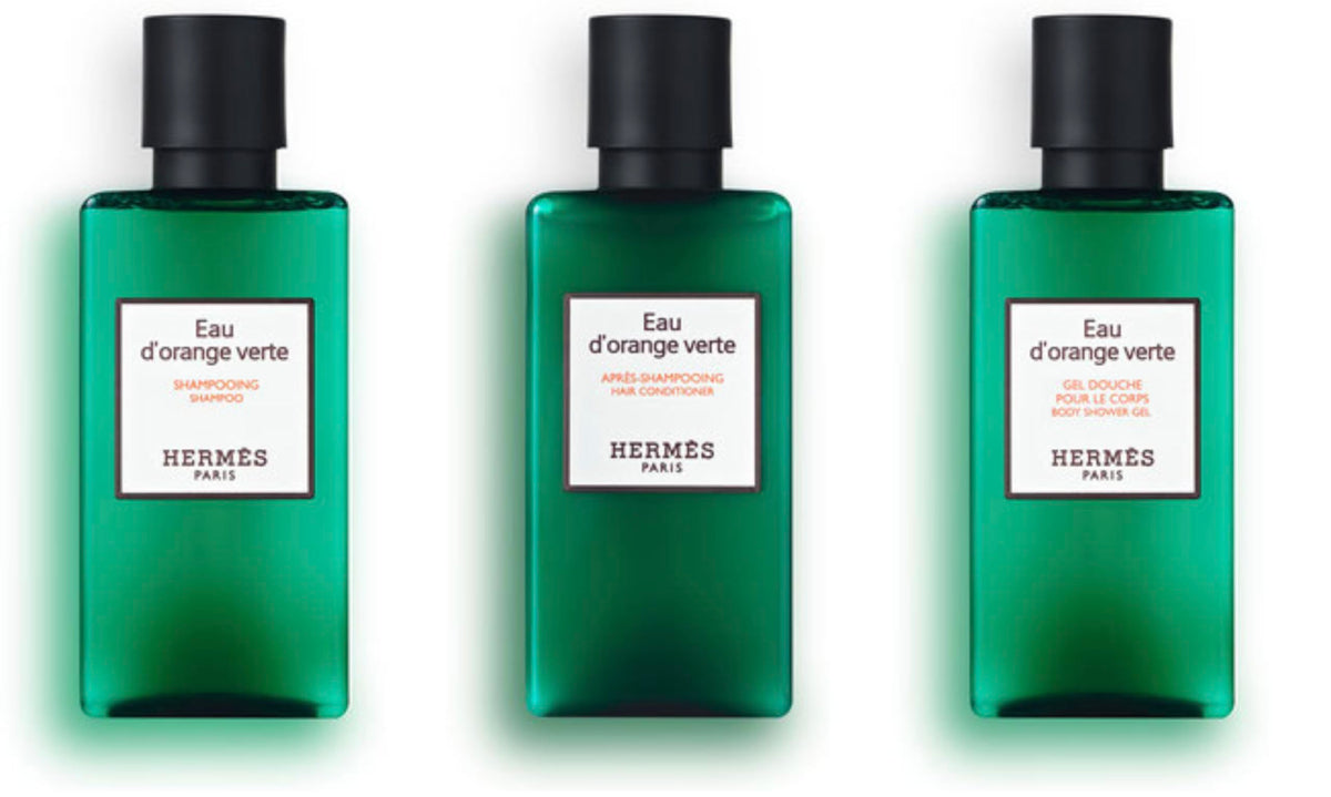 Hermès Eau d'Orange Verte shower gel 80ml for a refreshing cleanse on the go