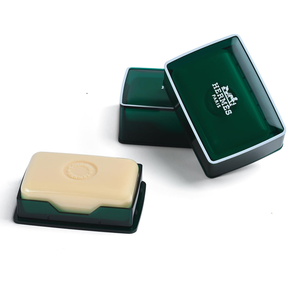 Hermès Eau d’Orange Verte soap inside signature green box ideal for gifting and display