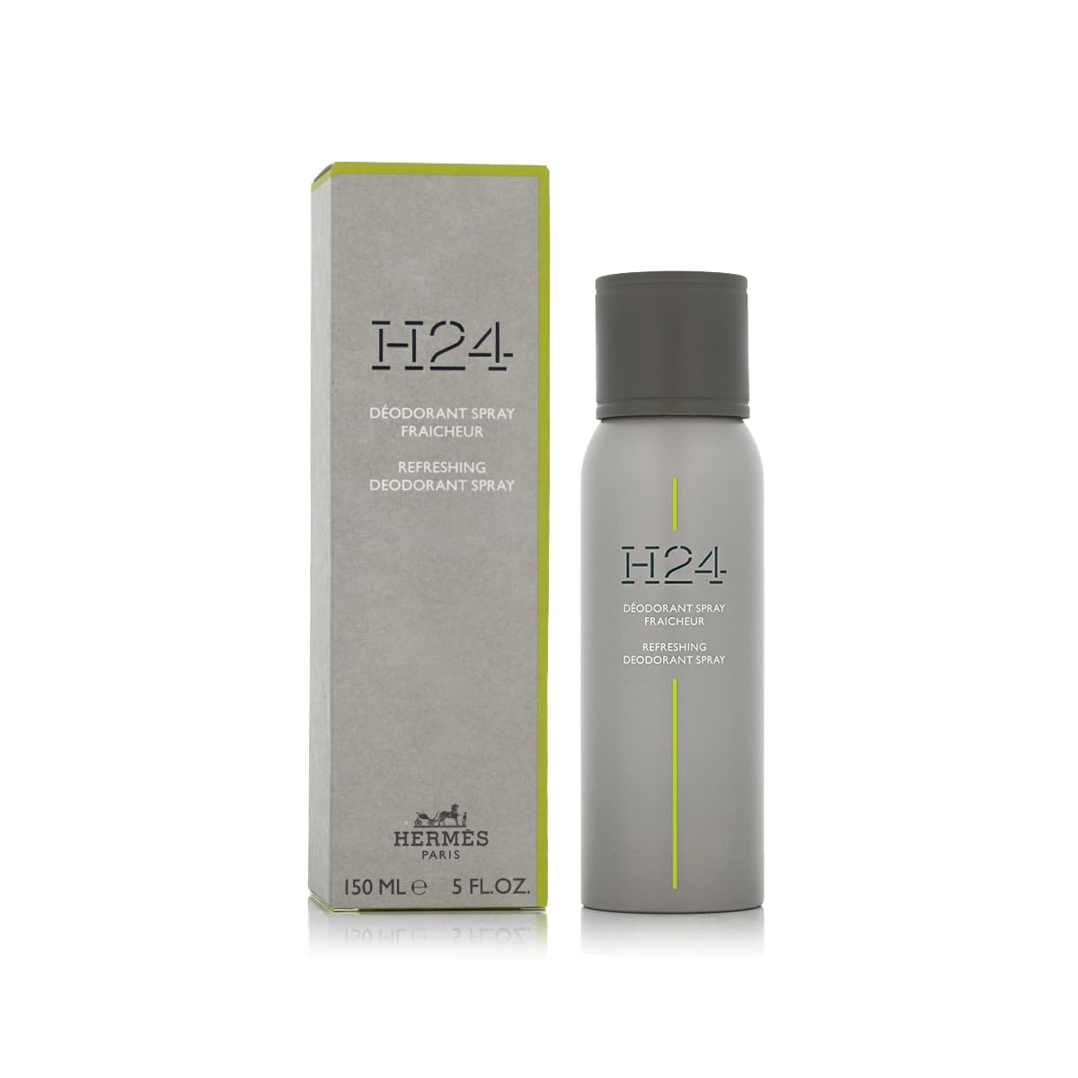Hermès H24 bottle pour delivers instant freshness and subtle fragrance.