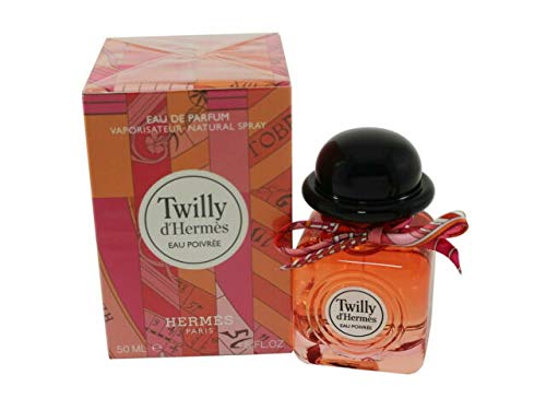Hermès Twilly d'Hermès Eau Poivrée bottle highlights a vibrant spicy-floral scent.