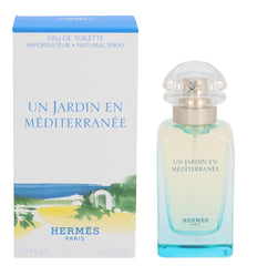 Hermès Un Jardin en Méditerranée bottle shot, evokes a refreshing, sun-kissed atmosphere