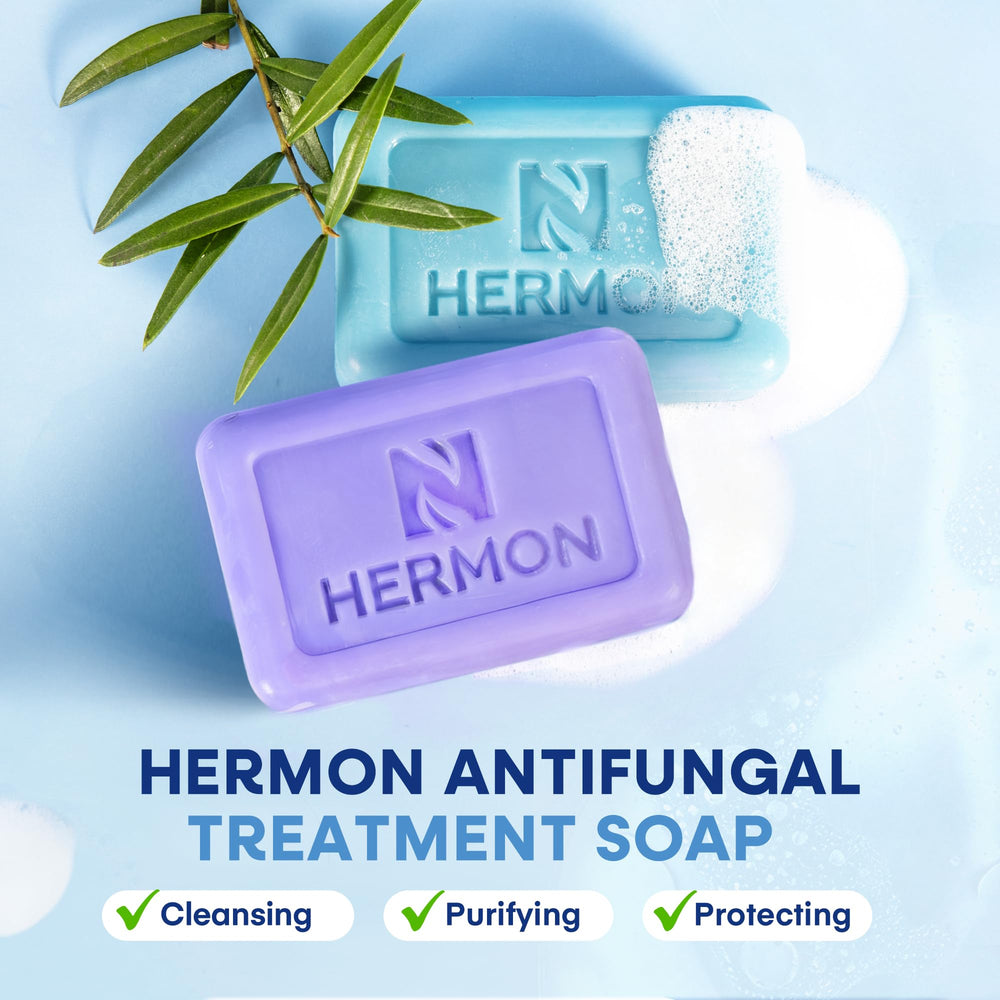 Hermon body and face use demonstrates versatile cleansing for skin care.