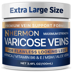 Crème Hermon Varices et Jambes, améliore la circulation et soulage les jambes lourdes.
