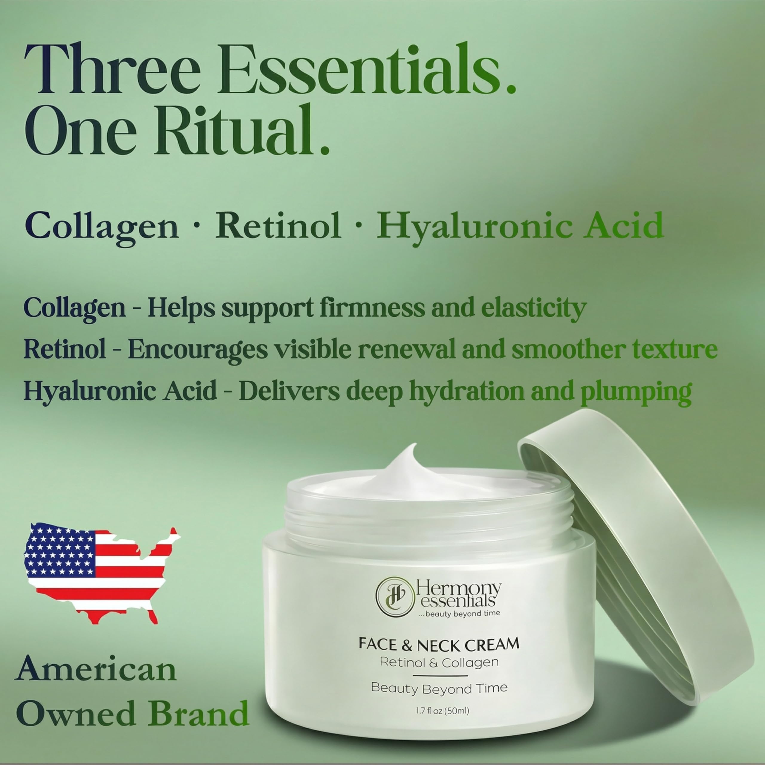 Hermony Essentials face and neck being massaged for smoother skin