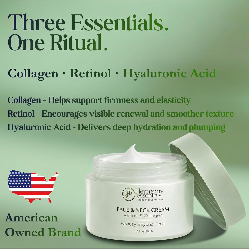 Hermony Essentials face and neck being massaged for smoother skin