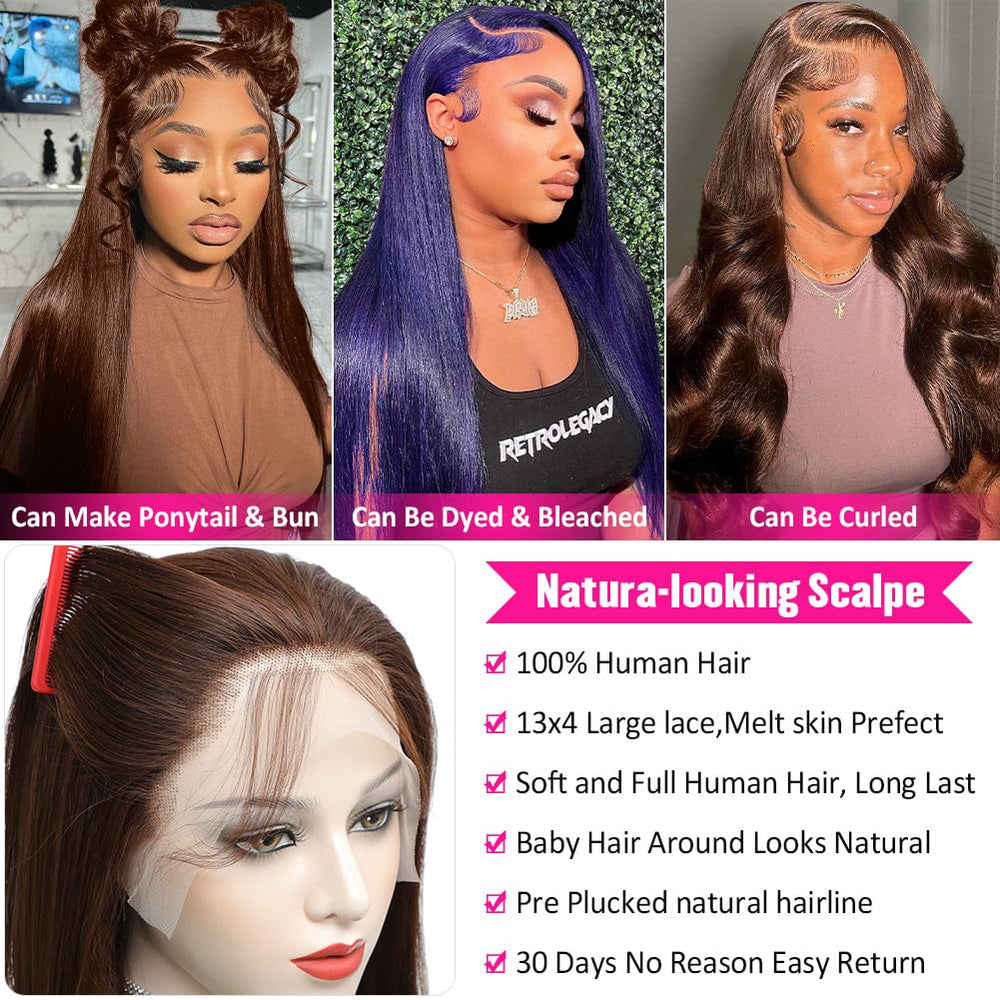 Hermosa glueless cap with adjustable straps and four combs for secure fit.