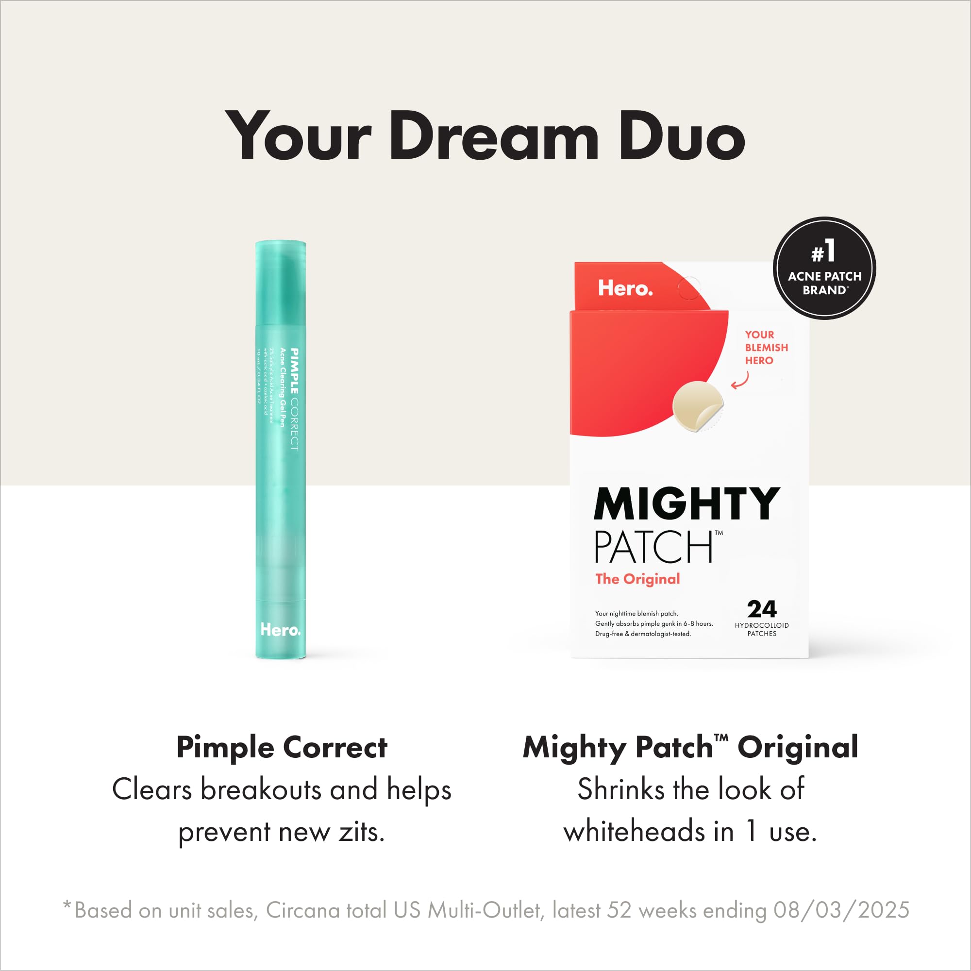 Hero Cosmetics Pimple Correct Pen bottle design with twist-to-dispense gel.