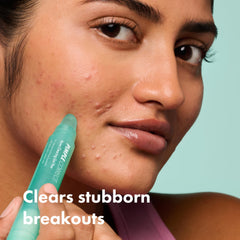 Close-up of clear gel from Hero Cosmetics Pimple Correct Pen.