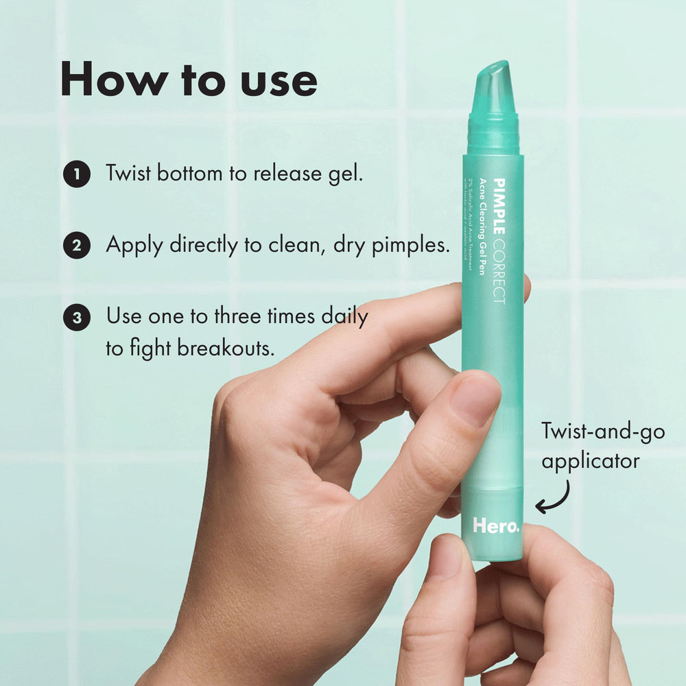 Derm-tested formula of Hero Cosmetics Pimple Correct Pen.