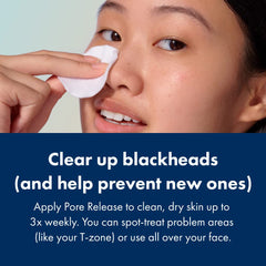 Hero Cosmetics Pore Release applying on skin for refreshed, balanced tone