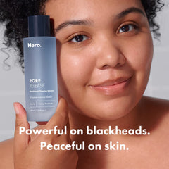 Hero Cosmetics Pore Release label close-up highlighting 2% BHA blend