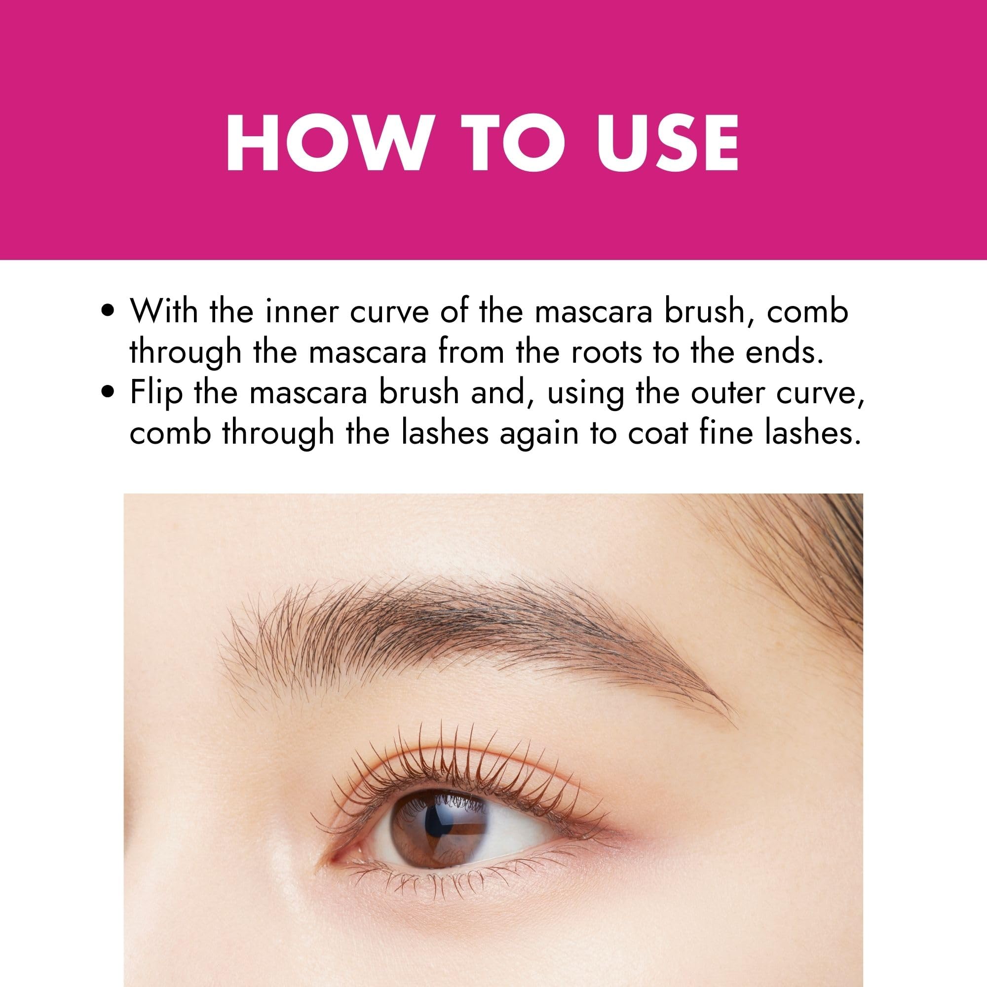 Heroine Make mascara with Camelia oil and Argan oils for healthier lashes.