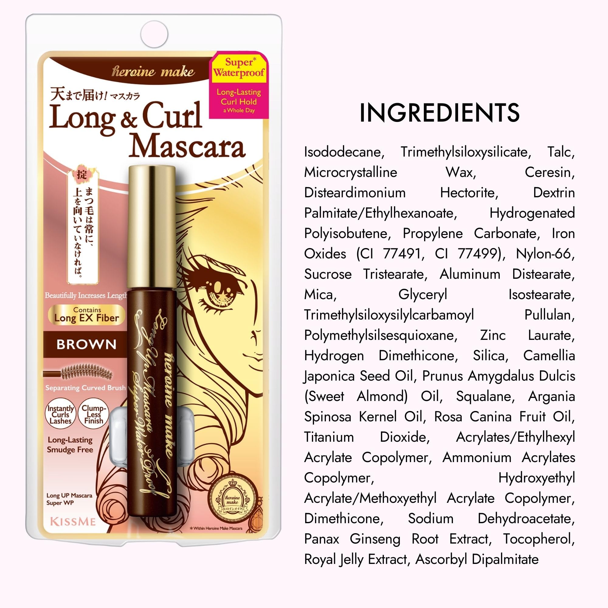 Made in Japan for premium quality Heroine Make mascara.