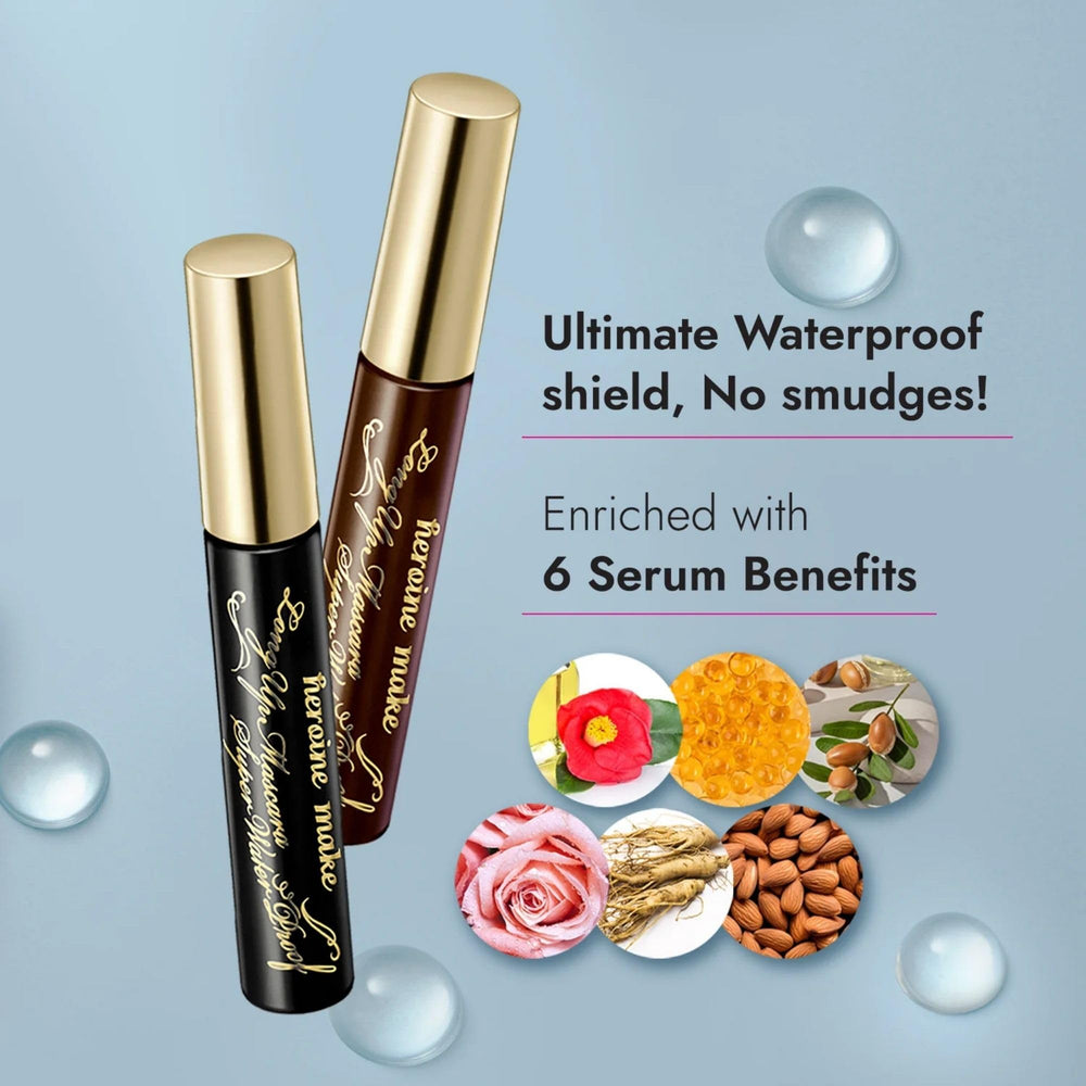 Heroine Make waterproof mascara withstands tears and workouts.