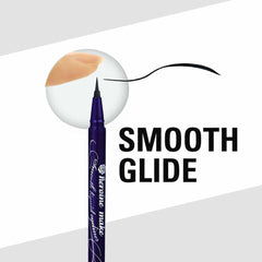 Heroine Make eyeliner cat-eye application demonstrating sharp lines