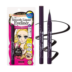Heroine Make eyeliner with ultra-fine 0.1mm tip for precise cat-eye definition.