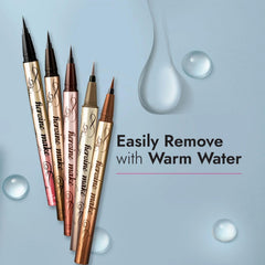 Heroine Make waterproof formula resists smudge in humidity and sweat.