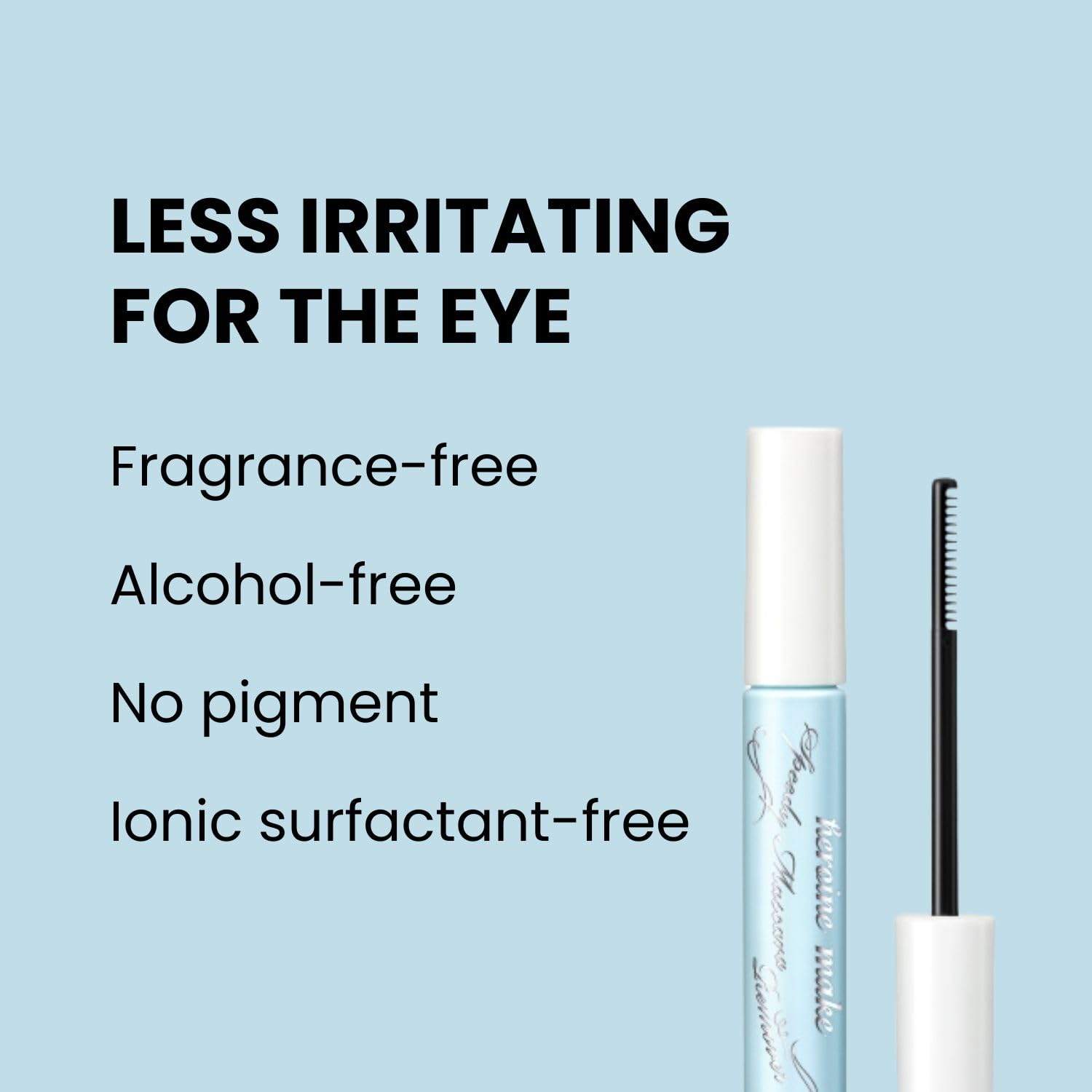 Heroine Make gentle eye remover soft formula reduces irritation.