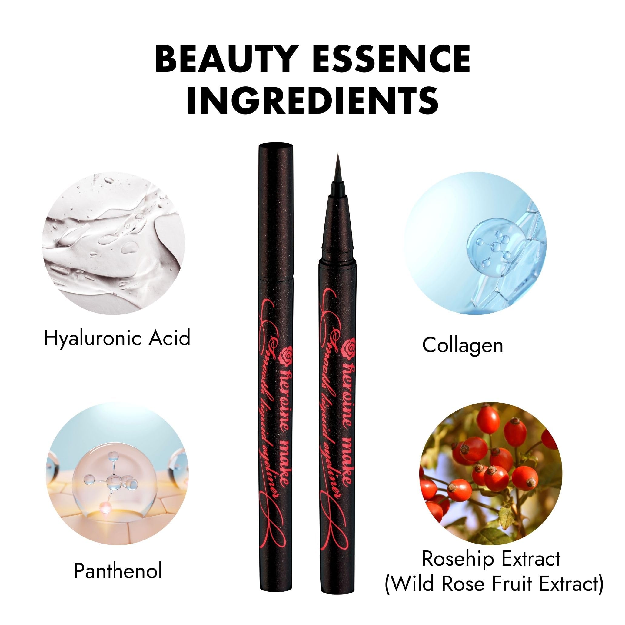 Heroine Make hypoallergenic eyeliner with aloe vera and rosehip ingredients