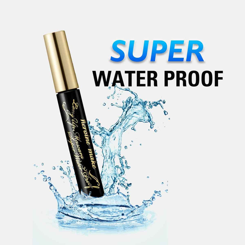 Heroine Make long-fiber mascara defines lashes for a fluttery, clump-free look.