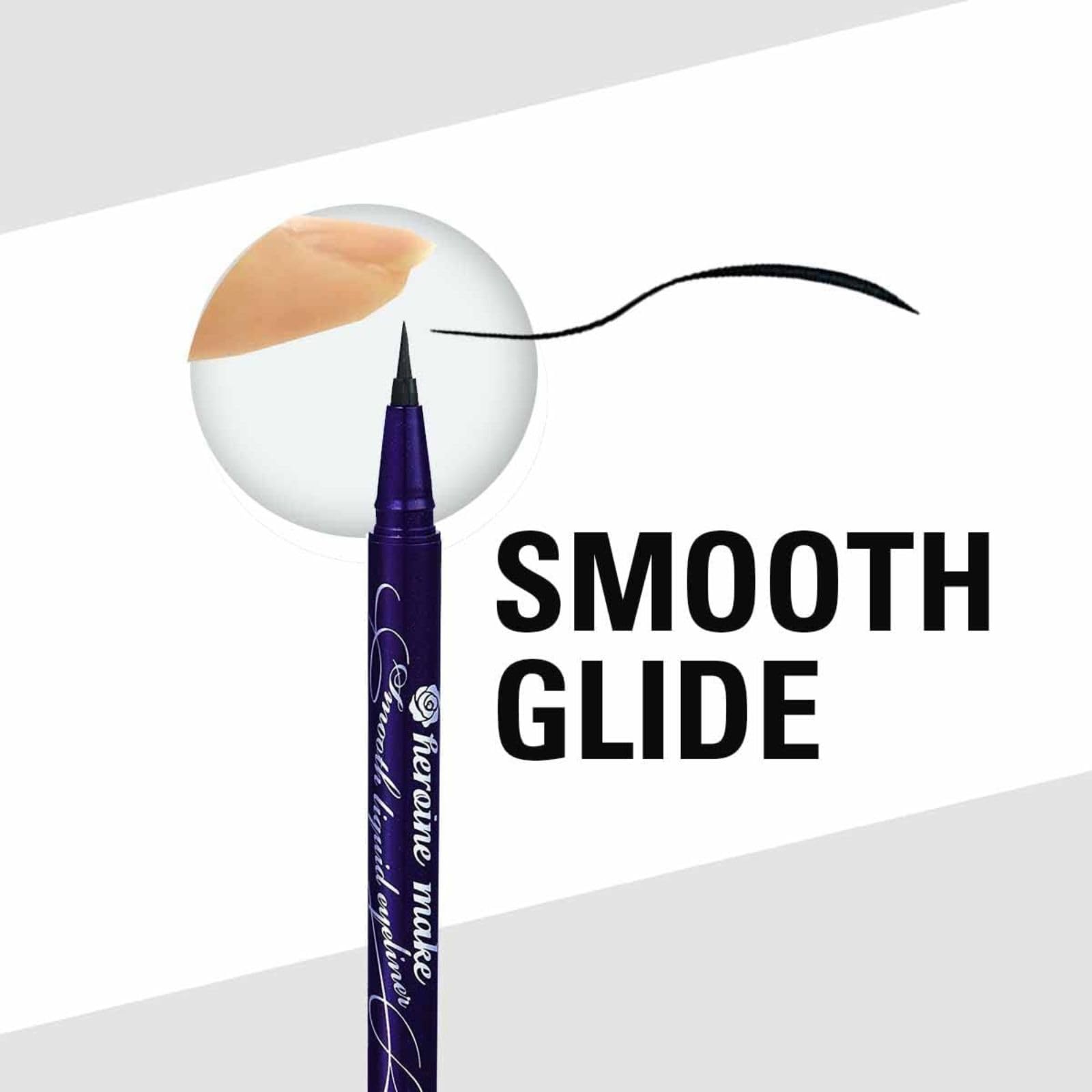 Heroine Make long-wear black liquid eyeliner for dramatic or natural looks