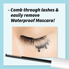 Heroine Make mascara remover brush coats lashes for thorough cleansing.