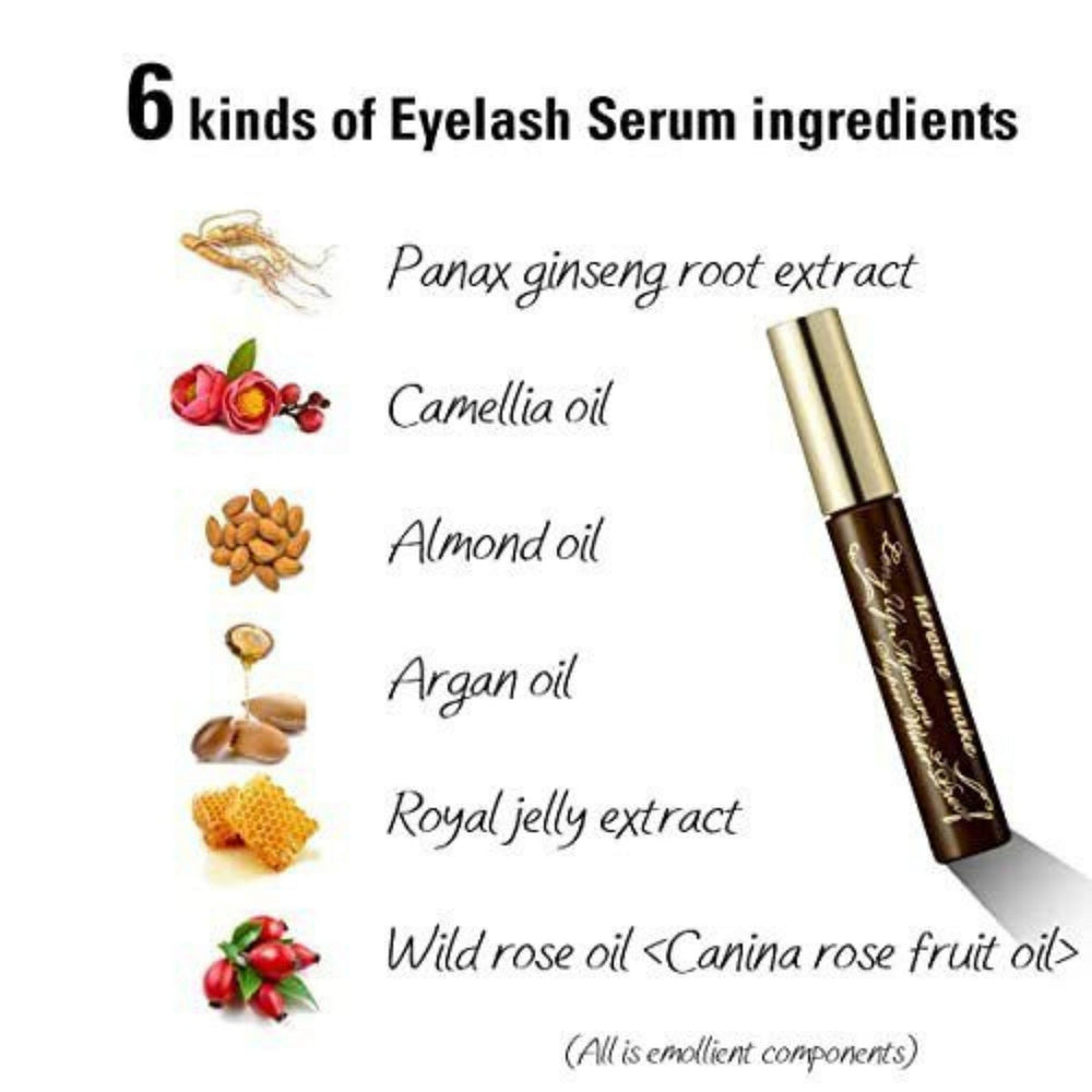 Heroine Make nourishing formula with camellia and argan oils for lash care.