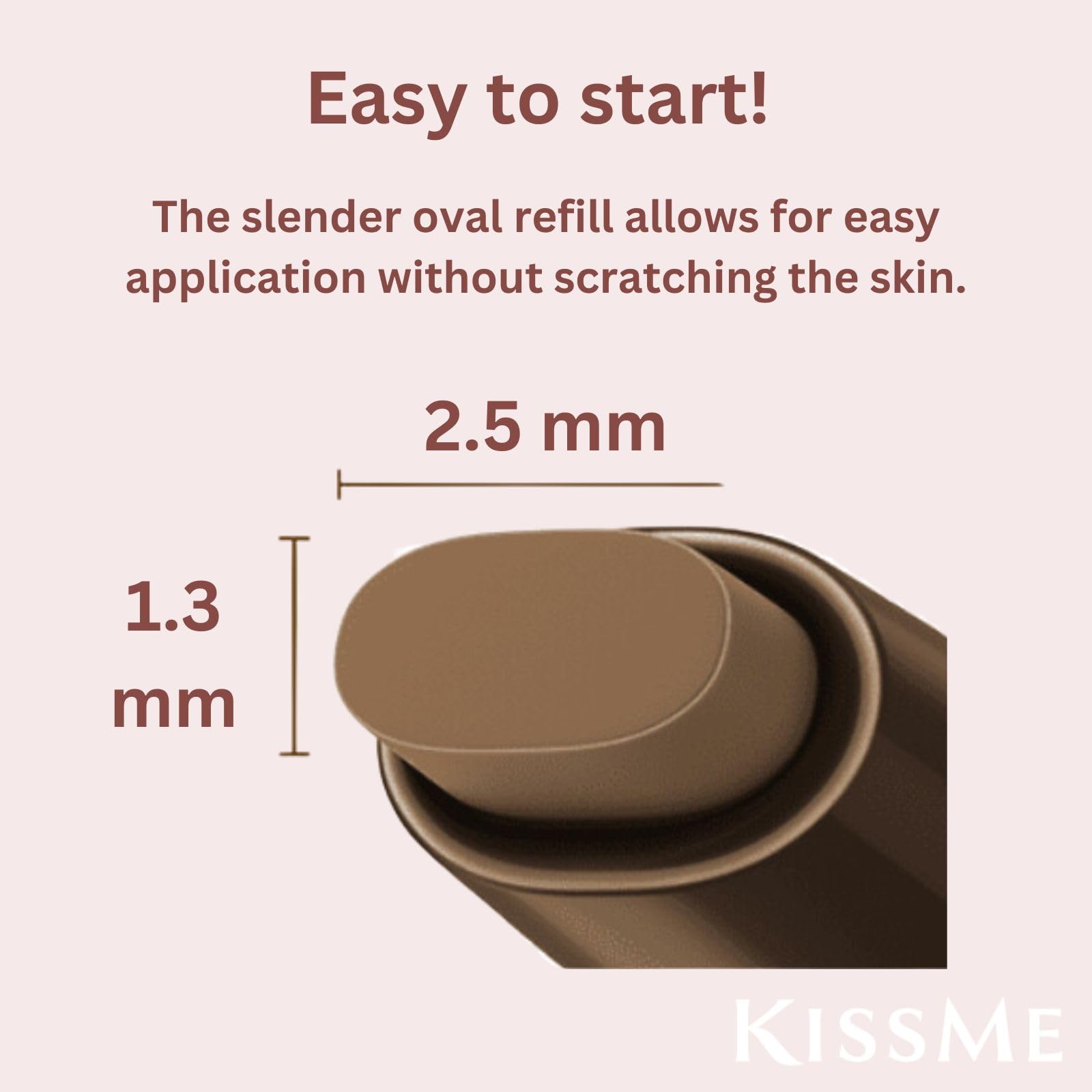 Heroine Make Rose Brown long-lasting color resists humidity on the eye line.