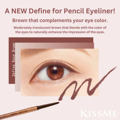 Heroine Make Rose Brown line delivers soft definition with long-lasting color.