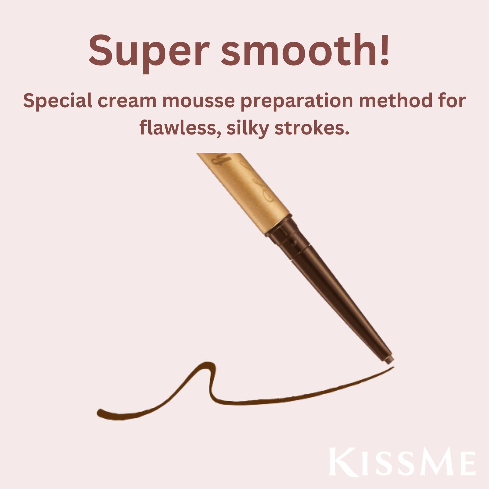 Heroine Make Rose Brown waterproof glide creates seamless eye lines.