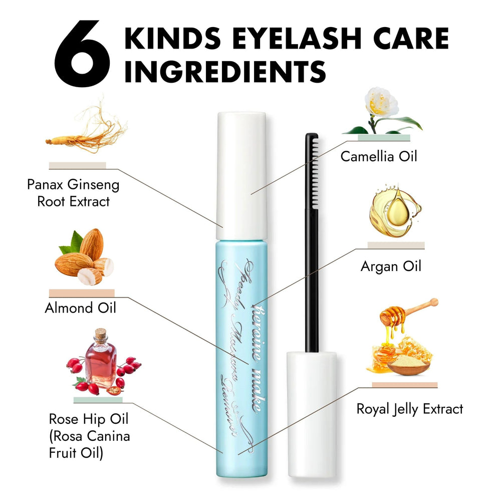 Lash care focus: remover nourishes lashes with oils during cleansing
